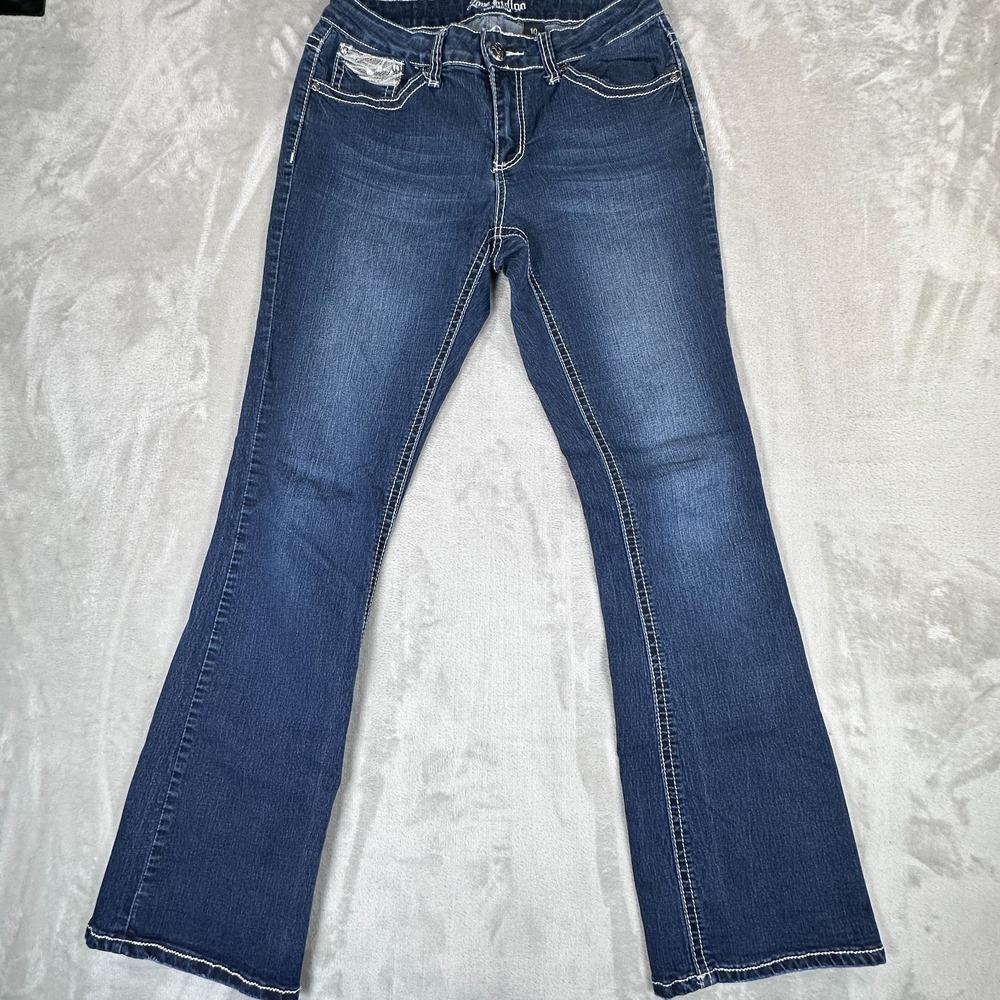 Love Indigo Bootcut Jeans Womens Size 10 Blue Denim Stretch Mid Rise Pants